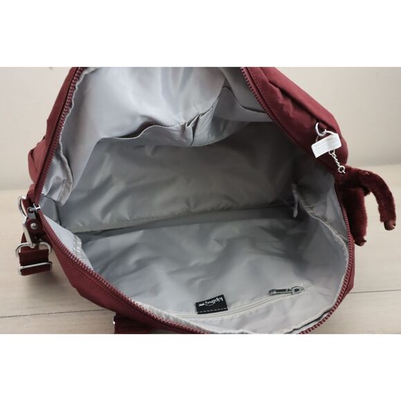 Kipling K15387-6JH WMN's Lg. Merlot/Red Eugina Crossbody Satchel Travel Bag - Picture 3 of 16